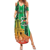 Personalized Burkina Faso Martyrs Day Summer Maxi Dress Monument des Heros Nationaux - Wonder Print Shop