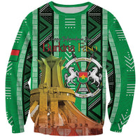 Personalized Burkina Faso Martyrs Day Sweatshirt Monument des Heros Nationaux - Wonder Print Shop