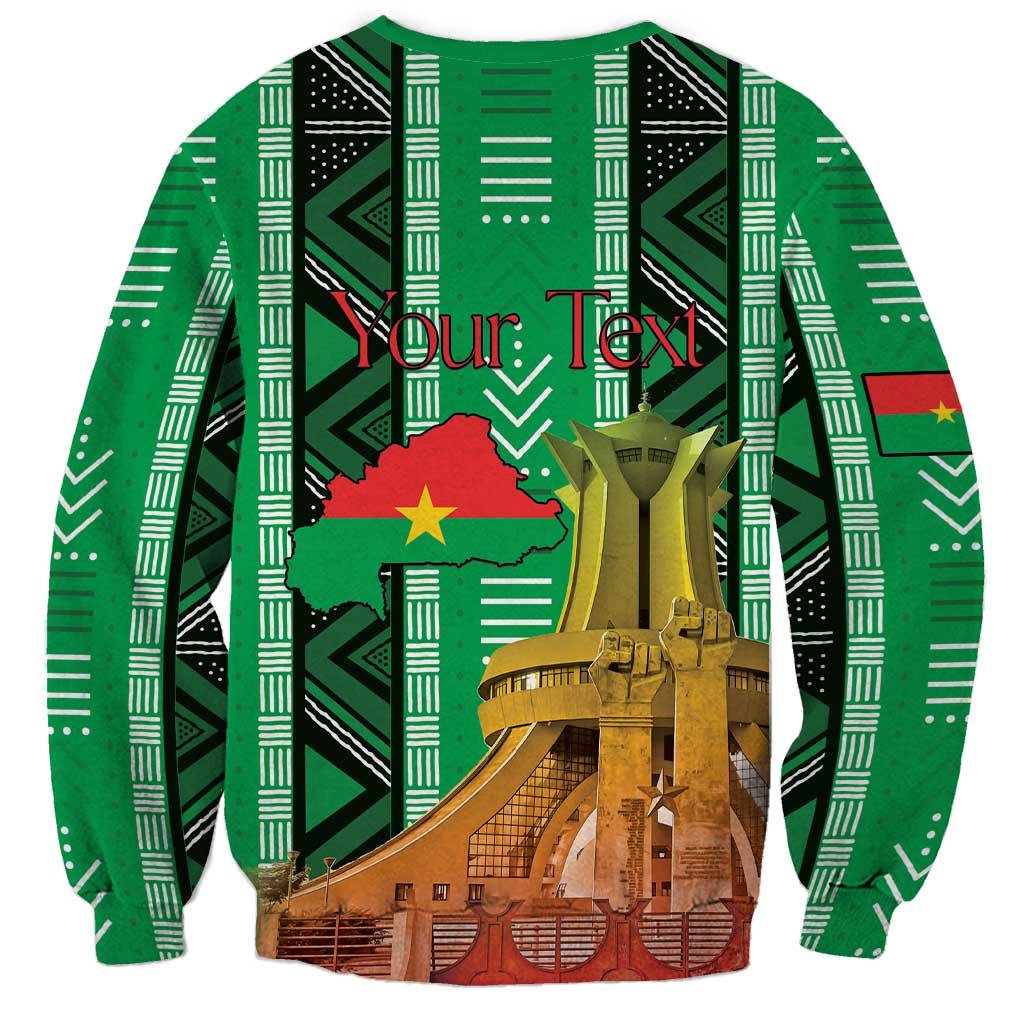 Personalized Burkina Faso Martyrs Day Sweatshirt Monument des Heros Nationaux - Wonder Print Shop