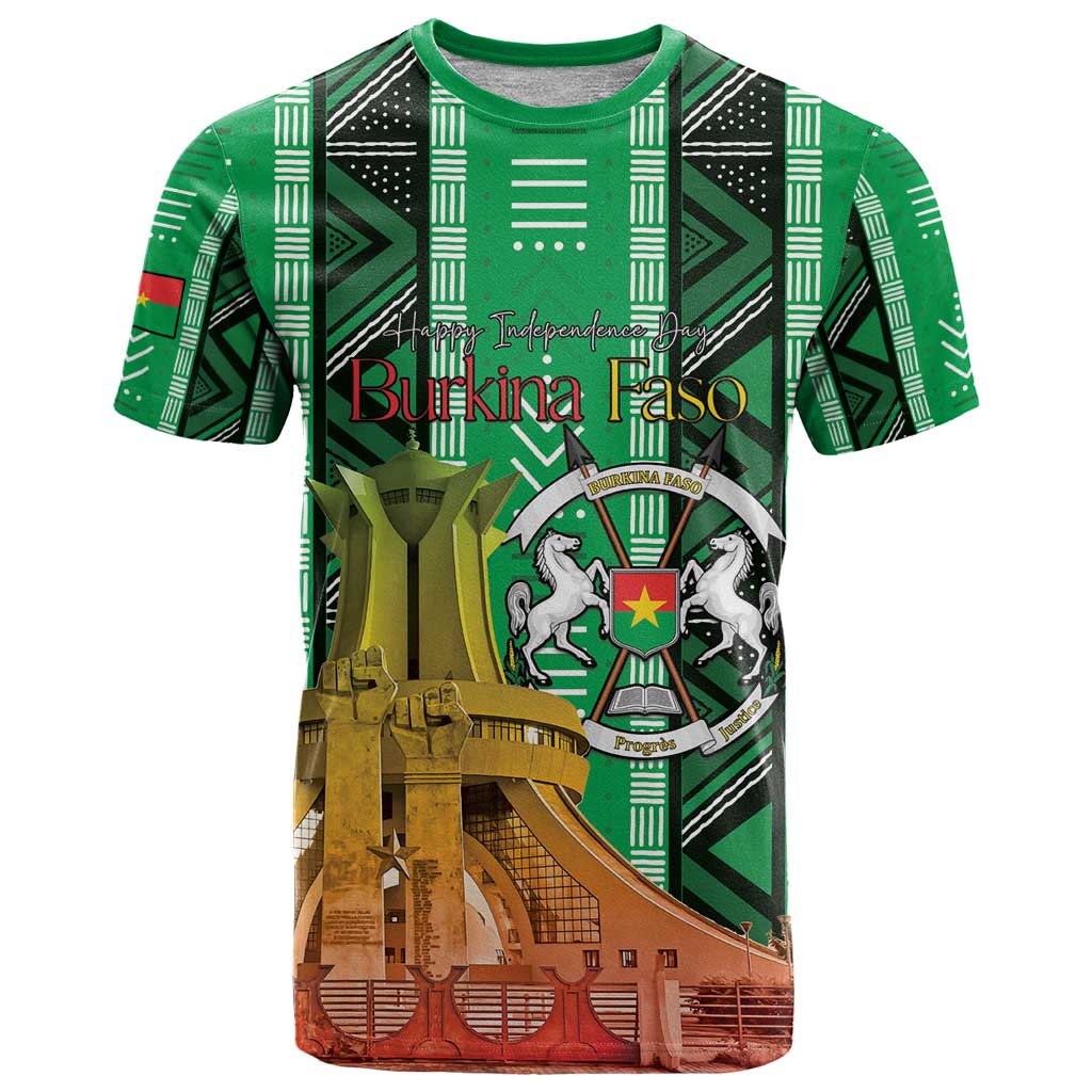 Personalized Burkina Faso Martyrs Day T Shirt Monument des Heros Nationaux - Wonder Print Shop