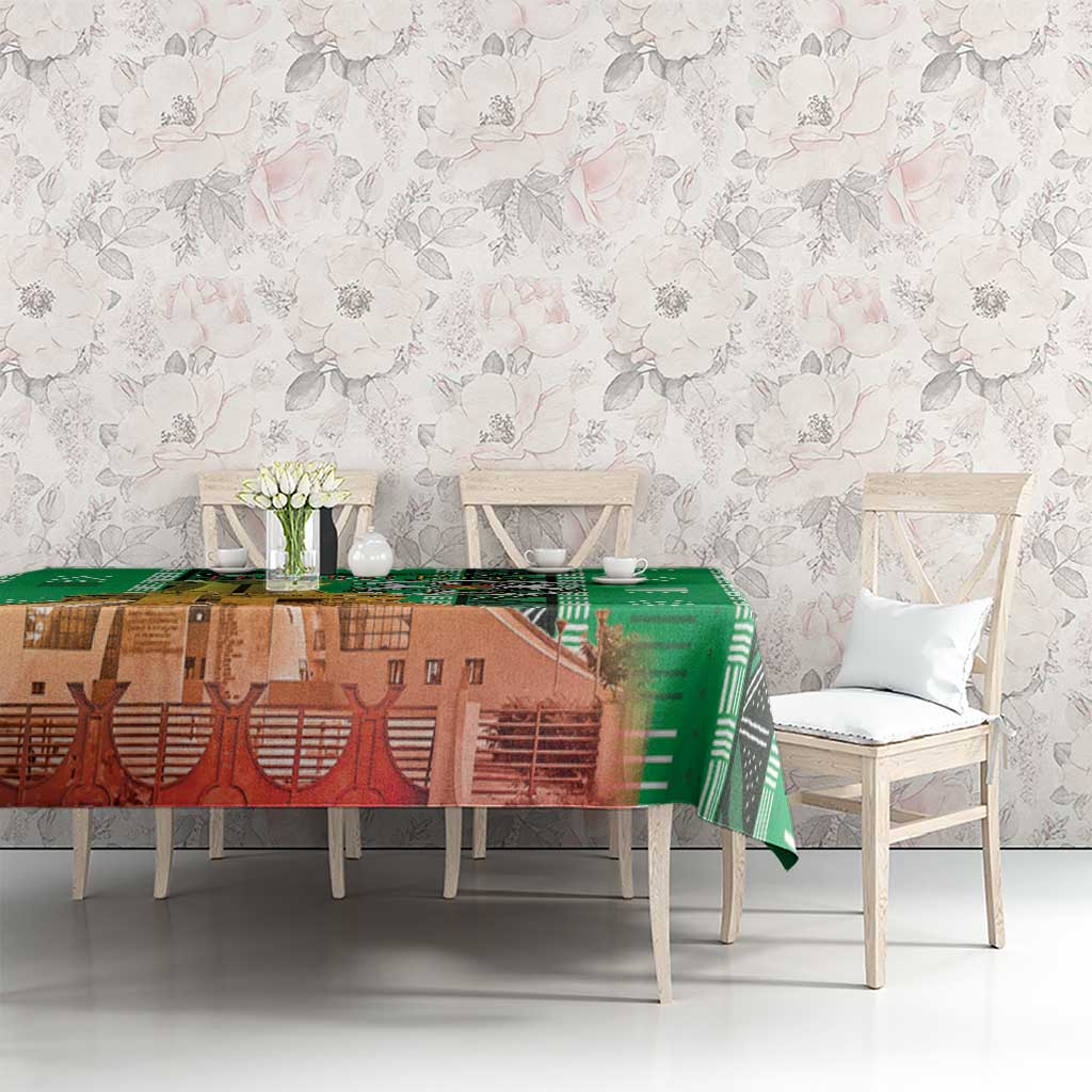 Burkina Faso Martyrs Day Tablecloth Monument des Heros Nationaux - Wonder Print Shop
