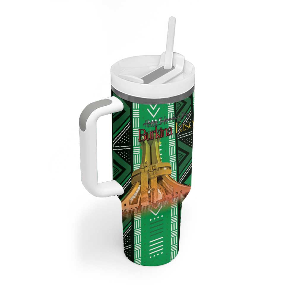 Personalized Burkina Faso Martyrs Day Tumbler With Handle Monument des Heros Nationaux - Wonder Print Shop