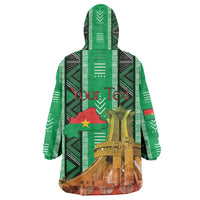 Personalized Burkina Faso Martyrs Day Wearable Blanket Hoodie Monument des Heros Nationaux - Wonder Print Shop
