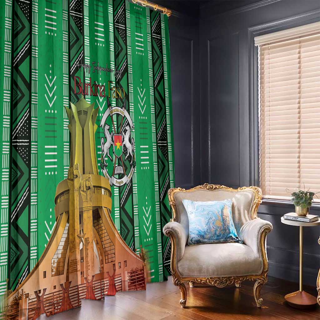 Burkina Faso Martyrs Day Window Curtain Monument des Heros Nationaux - Wonder Print Shop