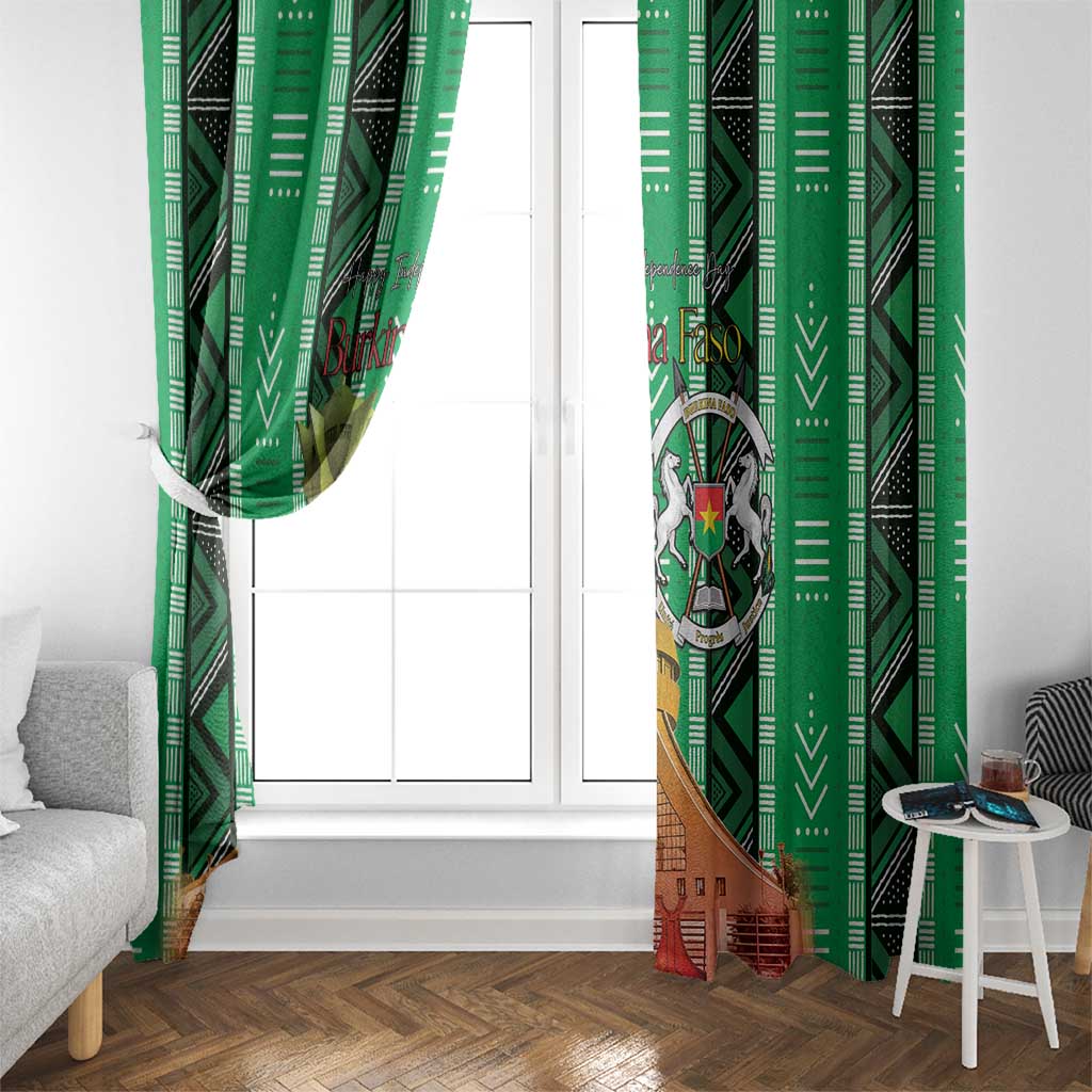 Burkina Faso Martyrs Day Window Curtain Monument des Heros Nationaux - Wonder Print Shop