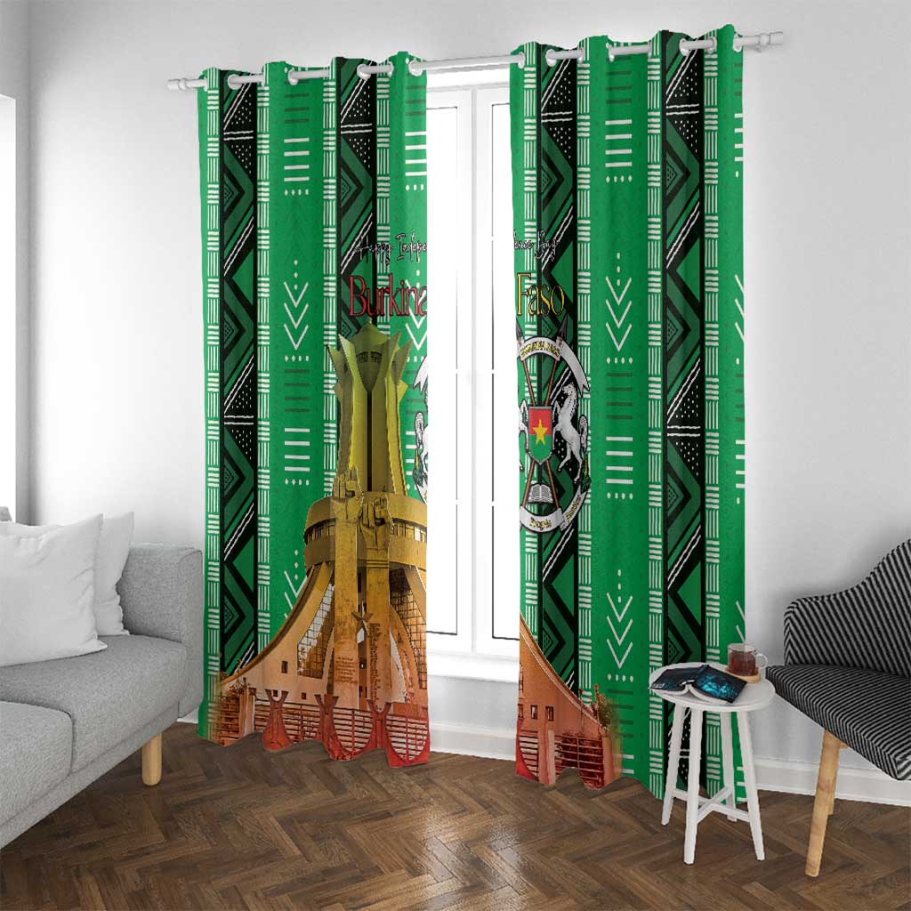 Burkina Faso Martyrs Day Window Curtain Monument des Heros Nationaux - Wonder Print Shop