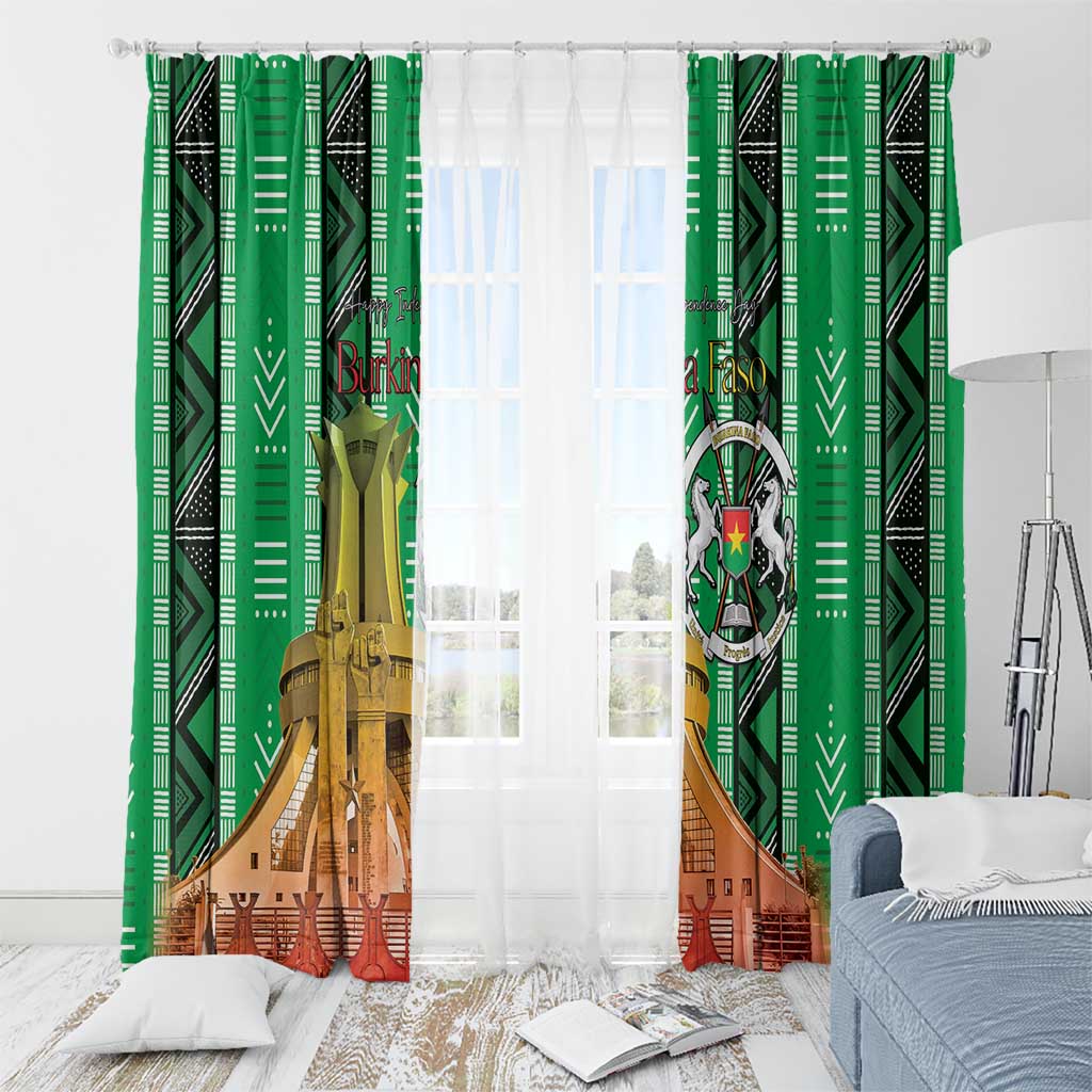 Burkina Faso Martyrs Day Window Curtain Monument des Heros Nationaux - Wonder Print Shop