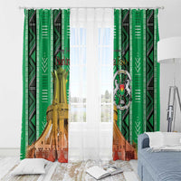 Burkina Faso Martyrs Day Window Curtain Monument des Heros Nationaux - Wonder Print Shop