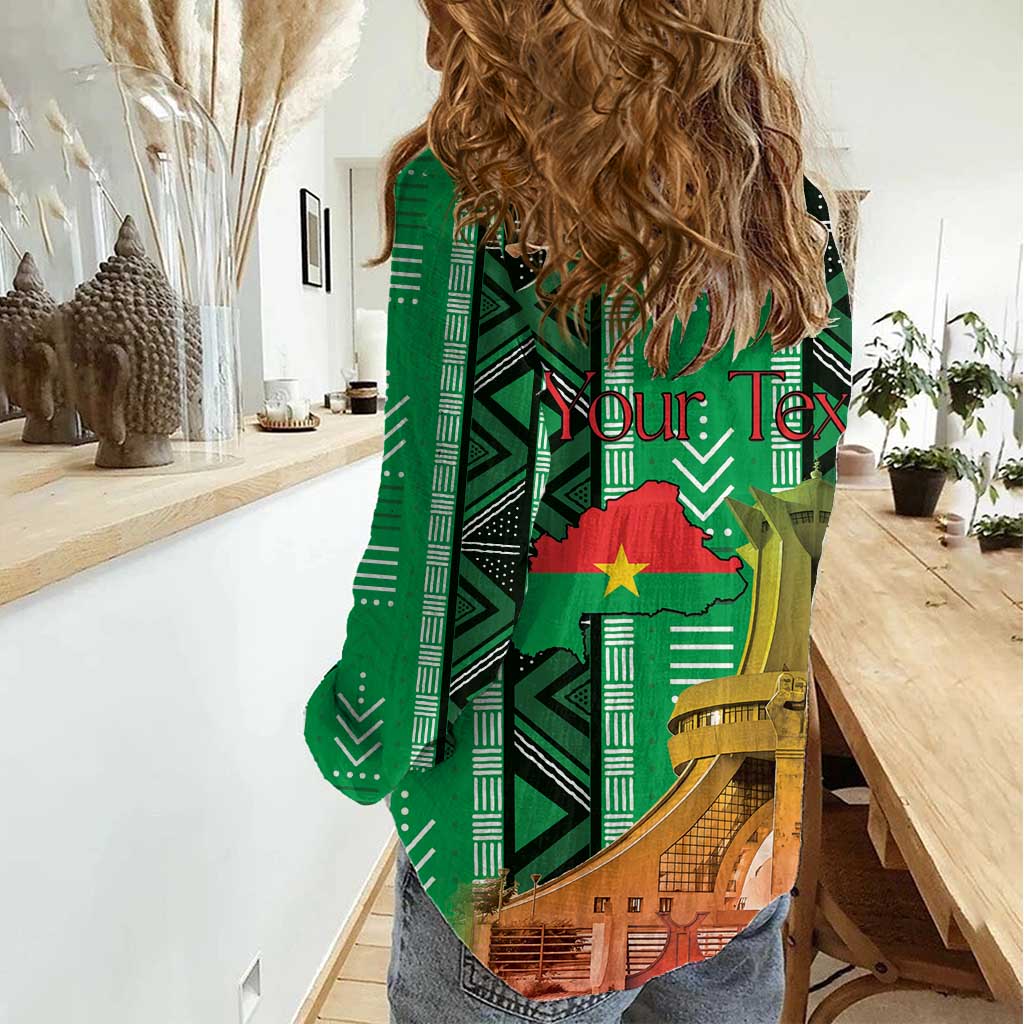 Personalized Burkina Faso Martyrs Day Women Casual Shirt Monument des Heros Nationaux - Wonder Print Shop