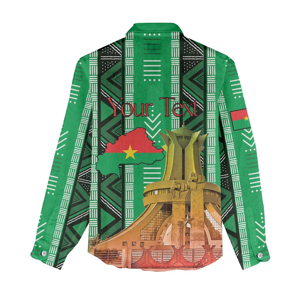 Personalized Burkina Faso Martyrs Day Women Casual Shirt Monument des Heros Nationaux - Wonder Print Shop