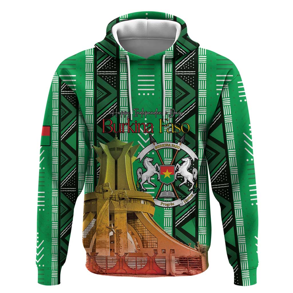 Personalized Burkina Faso Martyrs Day Zip Hoodie Monument des Heros Nationaux - Wonder Print Shop