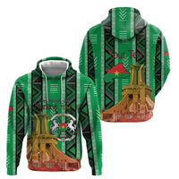 Personalized Burkina Faso Martyrs Day Zip Hoodie Monument des Heros Nationaux - Wonder Print Shop