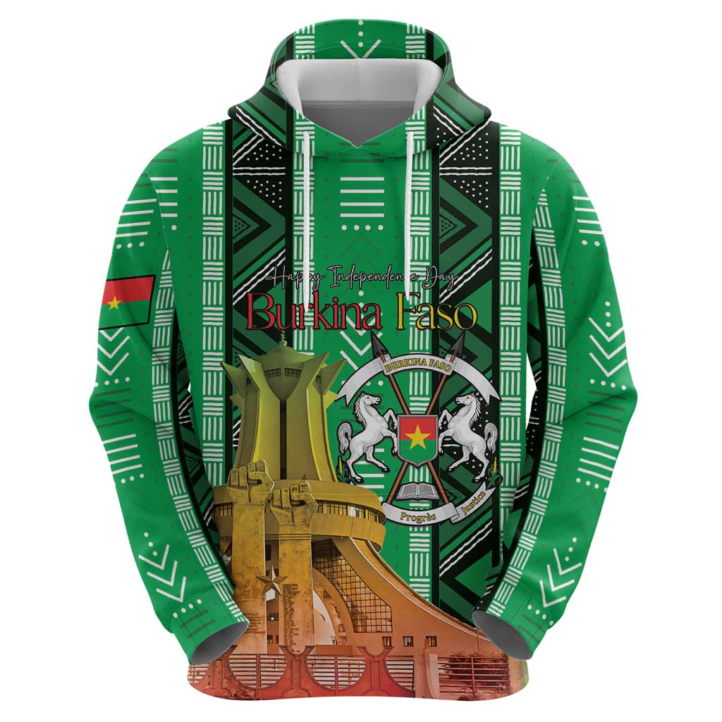 Personalized Burkina Faso Martyrs Day Zip Hoodie Monument des Heros Nationaux - Wonder Print Shop