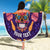 Personalised Mexico Day Of The Dead Beach Blanket Sugar Skull With Maracas Mexican Folk Pattern - Wonder Print Shop