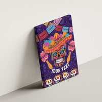 Personalised Mexico Day Of The Dead Canvas Wall Art Sugar Skull With Maracas Mexican Folk Pattern - Wonder Print Shop
