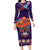 Personalised Mexico Day Of The Dead Family Matching Long Sleeve Bodycon Dress and Hawaiian Shirt Sugar Skull With Maracas Mexican Folk Pattern - Wonder Print Shop