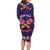 Personalised Mexico Day Of The Dead Family Matching Long Sleeve Bodycon Dress and Hawaiian Shirt Sugar Skull With Maracas Mexican Folk Pattern - Wonder Print Shop