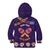 Personalised Mexico Day Of The Dead Kid Hoodie Sugar Skull With Maracas Mexican Folk Pattern - Wonder Print Shop