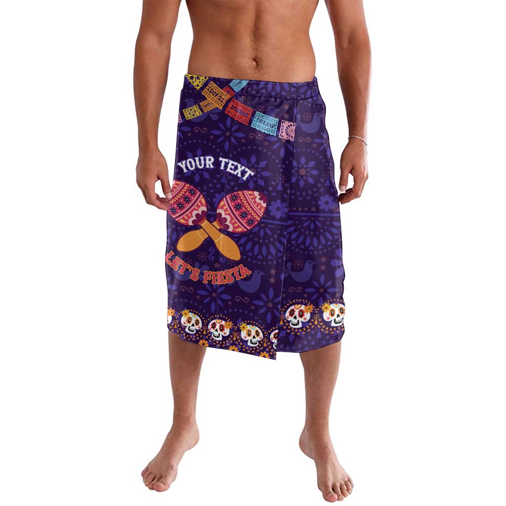 Personalised Mexico Day Of The Dead Lavalava Sugar Skull With Maracas Mexican Folk Pattern - Wonder Print Shop