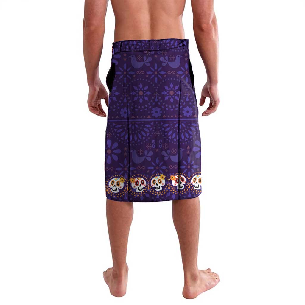 Personalised Mexico Day Of The Dead Lavalava Sugar Skull With Maracas Mexican Folk Pattern - Wonder Print Shop