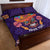 Personalised Mexico Day Of The Dead Quilt Bed Set Sugar Skull With Maracas Mexican Folk Pattern - Wonder Print Shop