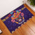 Personalised Mexico Day Of The Dead Rubber Doormat Sugar Skull With Maracas Mexican Folk Pattern - Wonder Print Shop