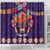 Personalised Mexico Day Of The Dead Shower Curtain Sugar Skull With Maracas Mexican Folk Pattern