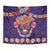 Personalised Mexico Day Of The Dead Tapestry Sugar Skull With Maracas Mexican Folk Pattern - Wonder Print Shop
