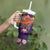 Personalised Mexico Day Of The Dead Tumbler With Handle Sugar Skull With Maracas Mexican Folk Pattern - Wonder Print Shop