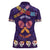 Personalised Mexico Day Of The Dead Women Polo Shirt Sugar Skull With Maracas Mexican Folk Pattern - Wonder Print Shop