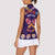 Personalised Mexico Day Of The Dead Women Sleeveless Polo Shirt Sugar Skull With Maracas Mexican Folk Pattern - Wonder Print Shop