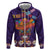 Personalised Mexico Day Of The Dead Zip Hoodie Sugar Skull With Maracas Mexican Folk Pattern - Wonder Print Shop