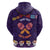 Personalised Mexico Day Of The Dead Zip Hoodie Sugar Skull With Maracas Mexican Folk Pattern - Wonder Print Shop