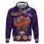 Personalised Mexico Day Of The Dead Zip Hoodie Sugar Skull With Maracas Mexican Folk Pattern - Wonder Print Shop