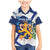 Personalised Finland Independence Day Family Matching Mermaid Dress and Hawaiian Shirt Lily Of The Valley Mix Holly Blue - Coat Of Arms Style - Wonder Print Shop