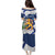 Personalised Finland Independence Day Puletasi Lily Of The Valley Mix Holly Blue - Coat Of Arms Style - Wonder Print Shop