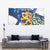 Personalised Finland Independence Day Tapestry Lily Of The Valley Mix Holly Blue - Coat Of Arms Style - Wonder Print Shop