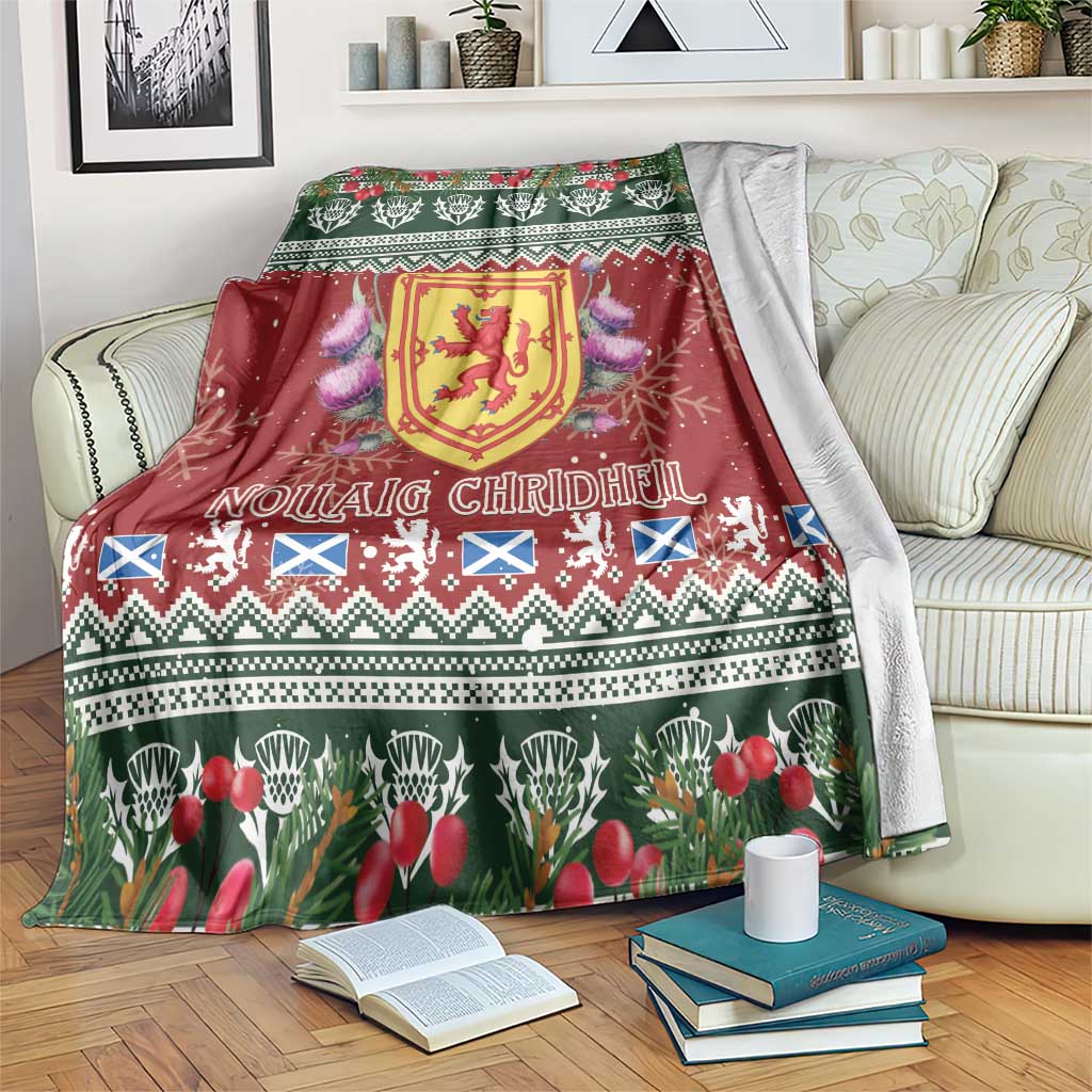 Scotland Christmas Blanket The Royal Arms of Scotland With Thistle