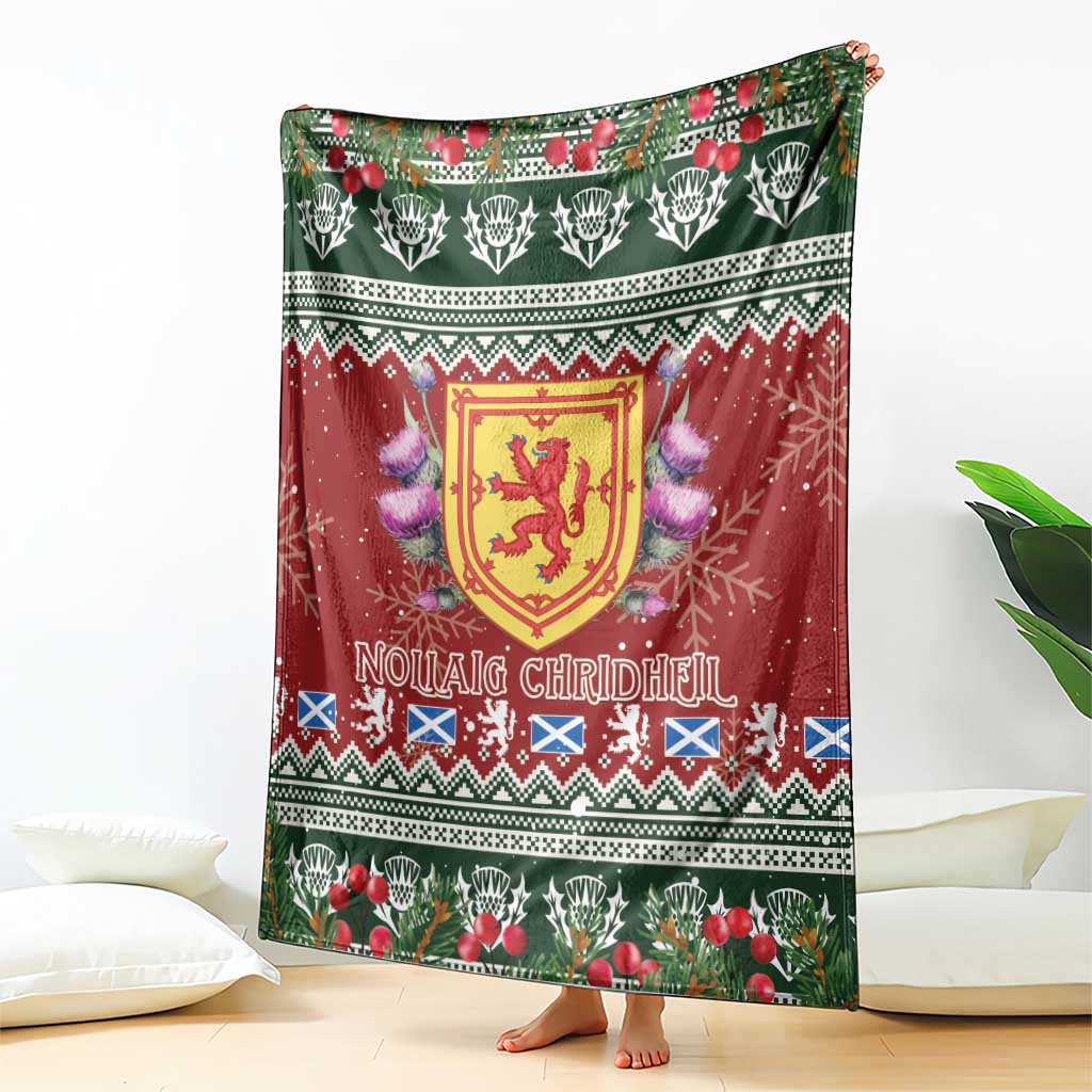 Scotland Christmas Blanket The Royal Arms of Scotland With Thistle