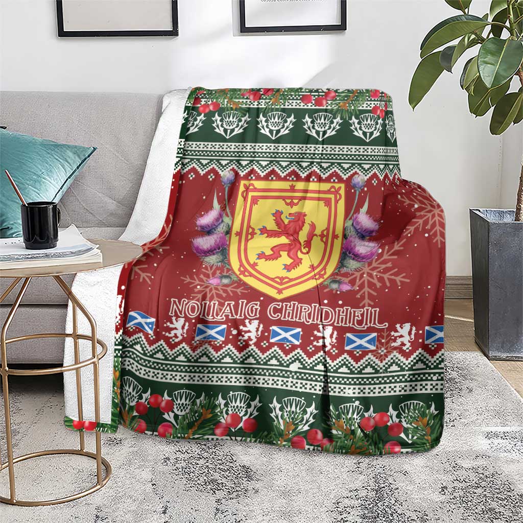 Scotland Christmas Blanket The Royal Arms of Scotland With Thistle