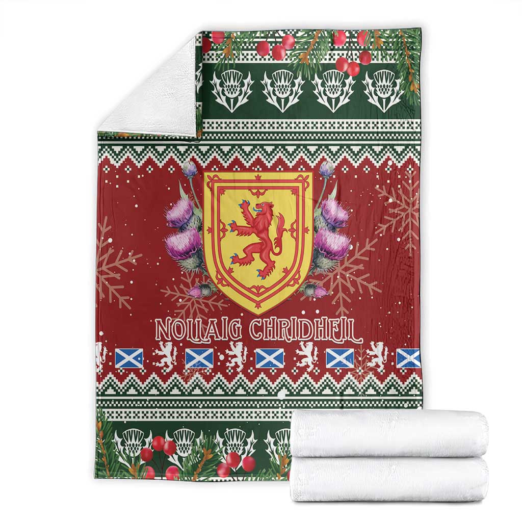 Scotland Christmas Blanket The Royal Arms of Scotland With Thistle