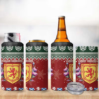 Scotland Christmas 4 in 1 Can Cooler Tumbler The Royal Arms of Scotland With Thistle - Wonder Print Shop