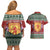 Scotland Christmas Couples Matching Off Shoulder Short Dress and Hawaiian Shirt The Royal Arms of Scotland With Thistle - Wonder Print Shop