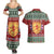 Scotland Christmas Couples Matching Summer Maxi Dress and Hawaiian Shirt The Royal Arms of Scotland With Thistle - Wonder Print Shop
