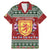 Scotland Christmas Family Matching Mermaid Dress and Hawaiian Shirt The Royal Arms of Scotland With Thistle - Wonder Print Shop