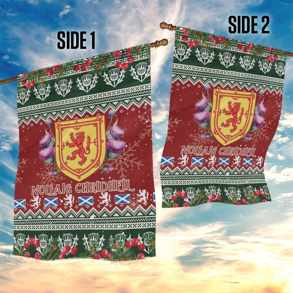 Scotland Christmas Garden Flag The Royal Arms of Scotland With Thistle - Wonder Print Shop