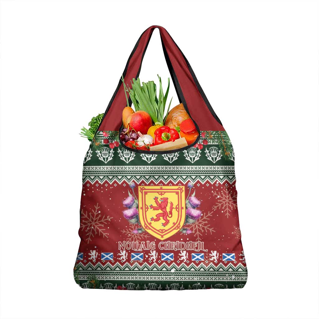 Scotland Christmas Grocery Bag The Royal Arms of Scotland With Thistle
