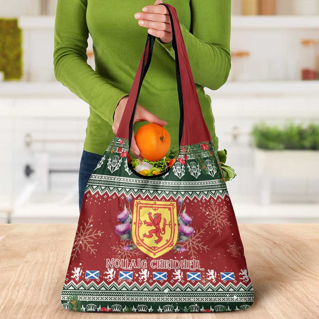 Scotland Christmas Grocery Bag The Royal Arms of Scotland With Thistle