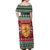 Scotland Christmas Off Shoulder Maxi Dress The Royal Arms of Scotland With Thistle - Wonder Print Shop