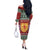 Scotland Christmas Off The Shoulder Long Sleeve Dress The Royal Arms of Scotland With Thistle - Wonder Print Shop